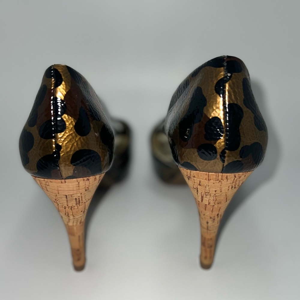 47. Madeline Shoes Leopard Print Heels - Picture 5 of 11